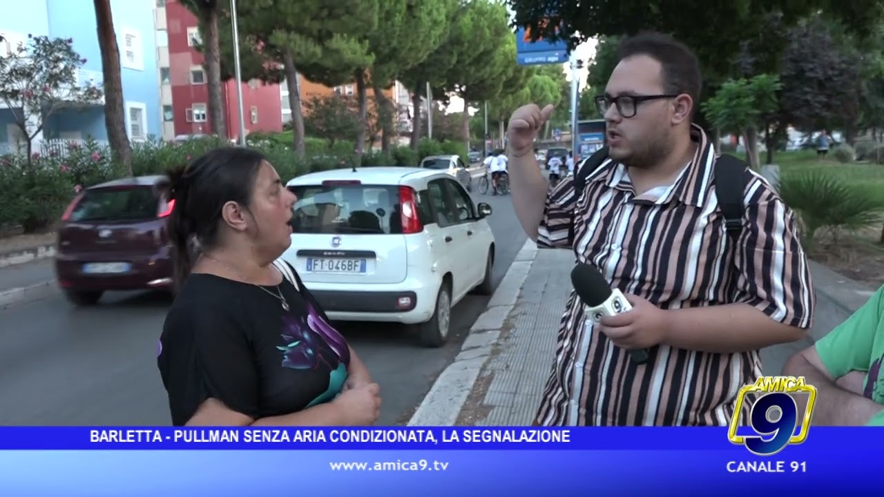 Barletta - Pullman senza aria condizionata, la segnalazione