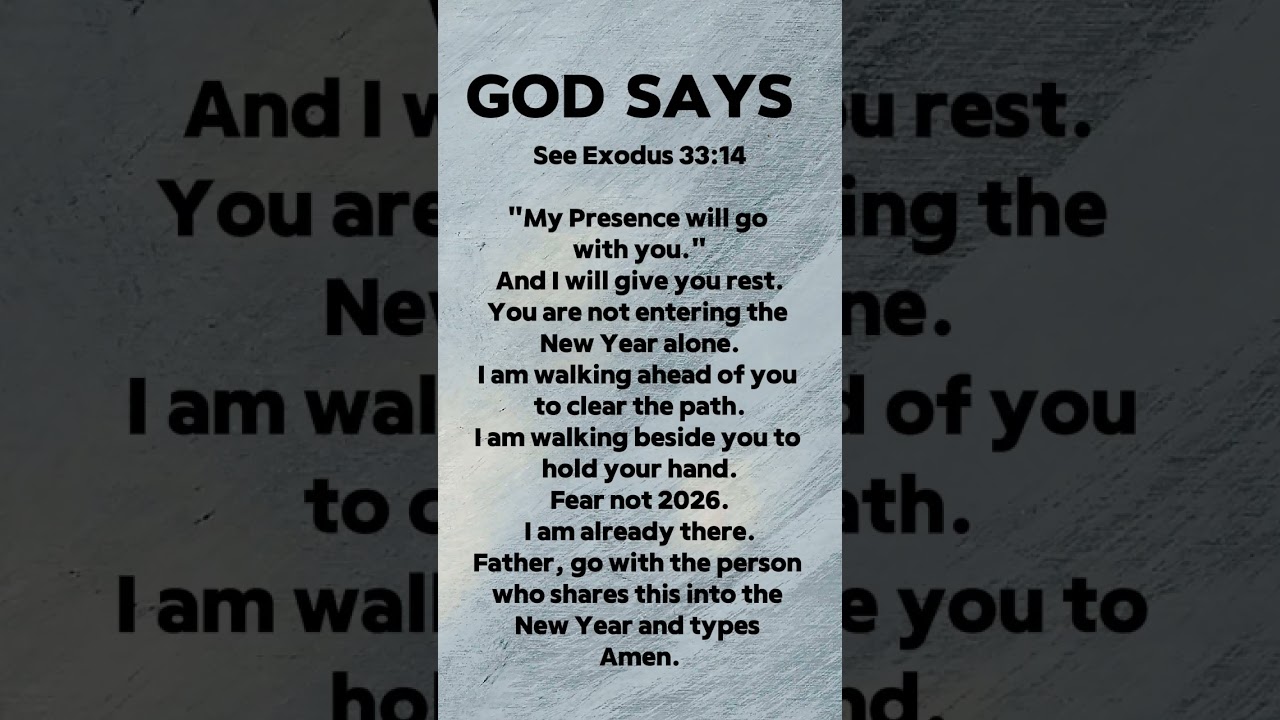 God&rsquo;s Presence Will Go With You | Exodus 33:14 Scripture