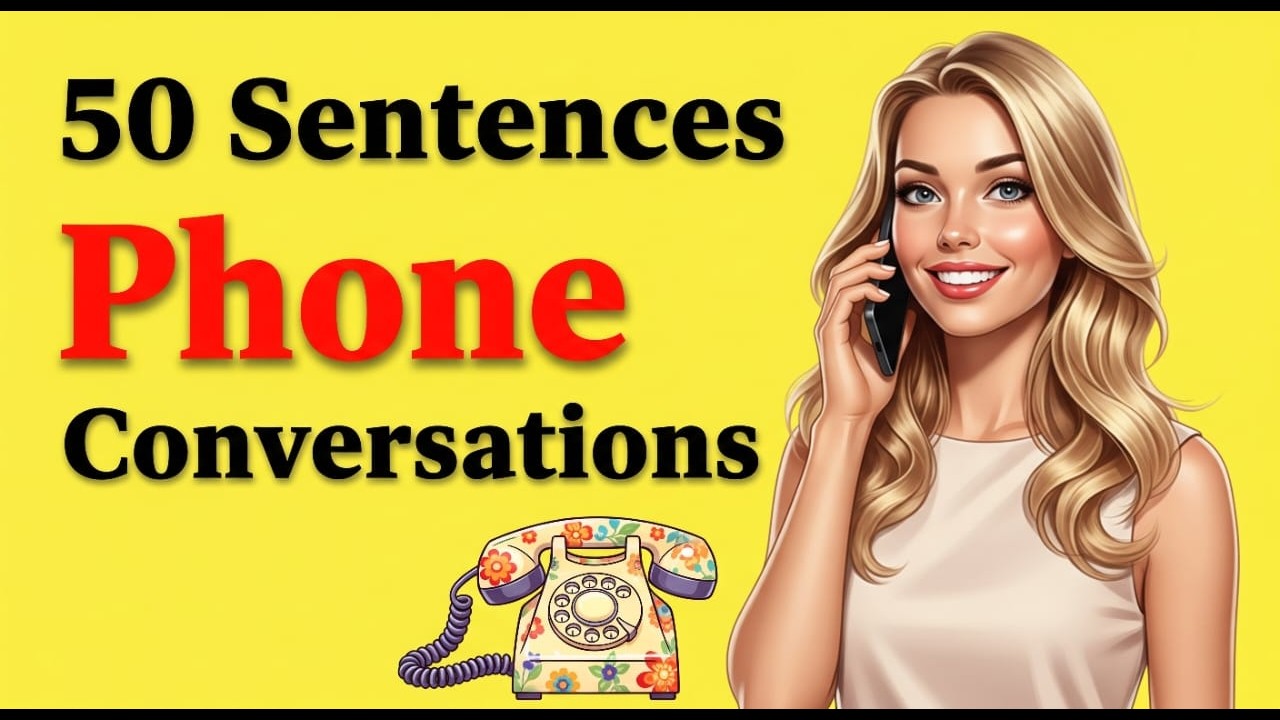 50 English Phone Sentences for Daily Use | Speak Naturally in Real Conversations | English Podcast