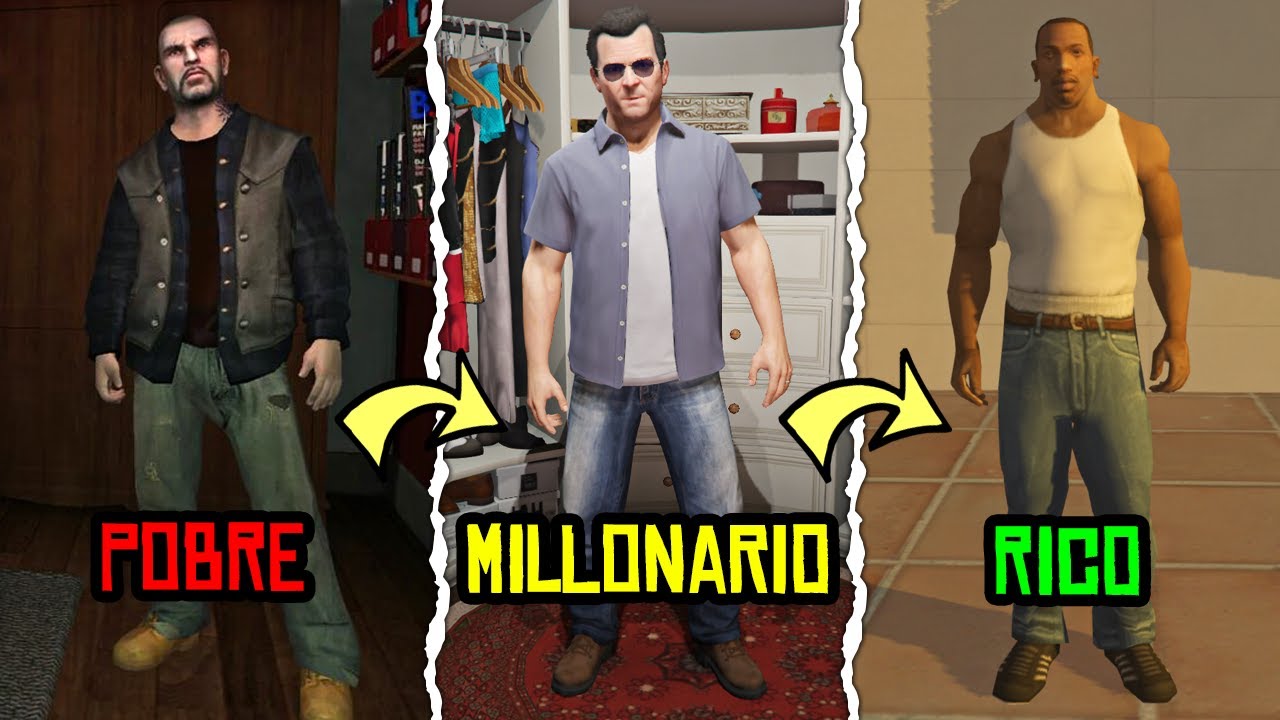 ¿Qué tan Ricos son los Protagonistas de GTA?