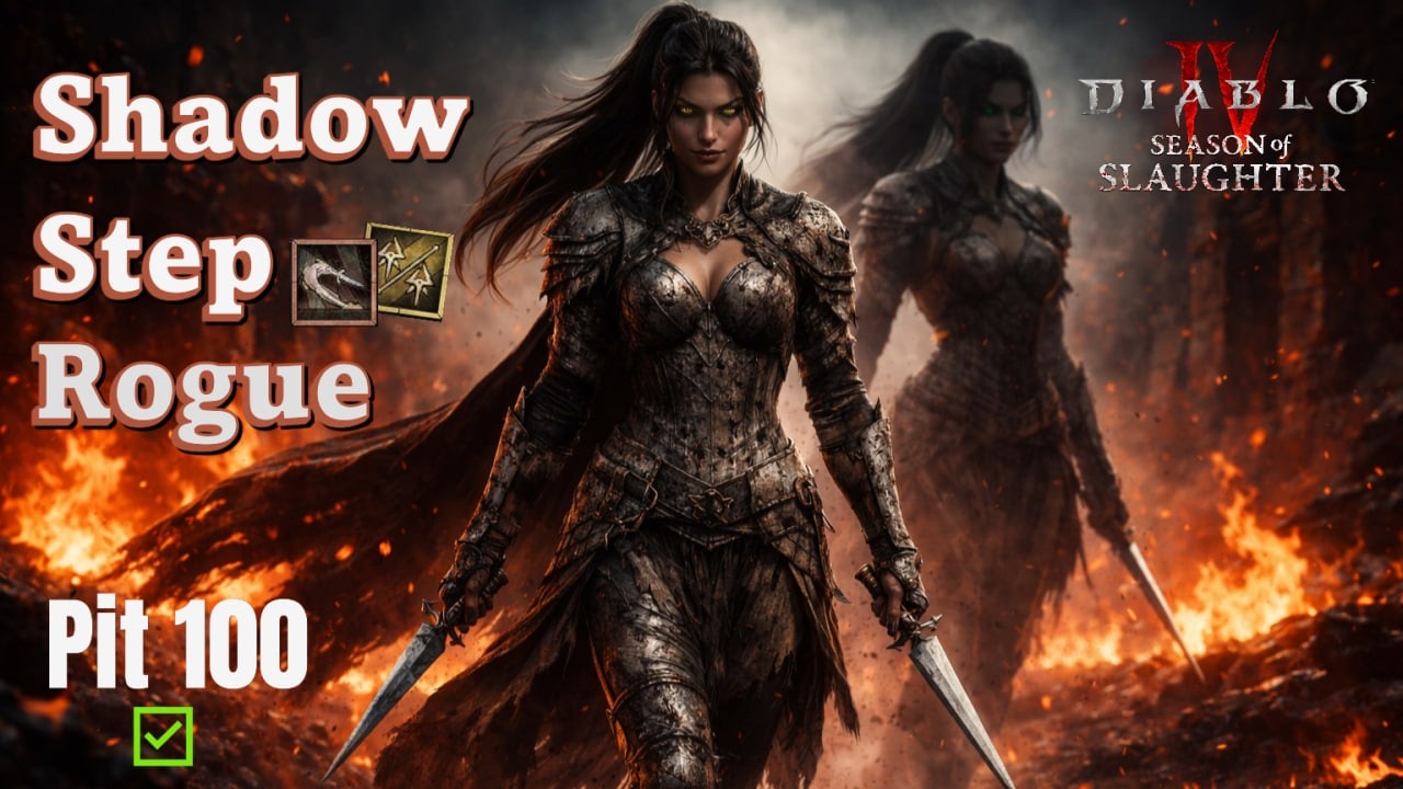 Shadow Step Rogue - Pit 100 - Diablo 4 Season 12