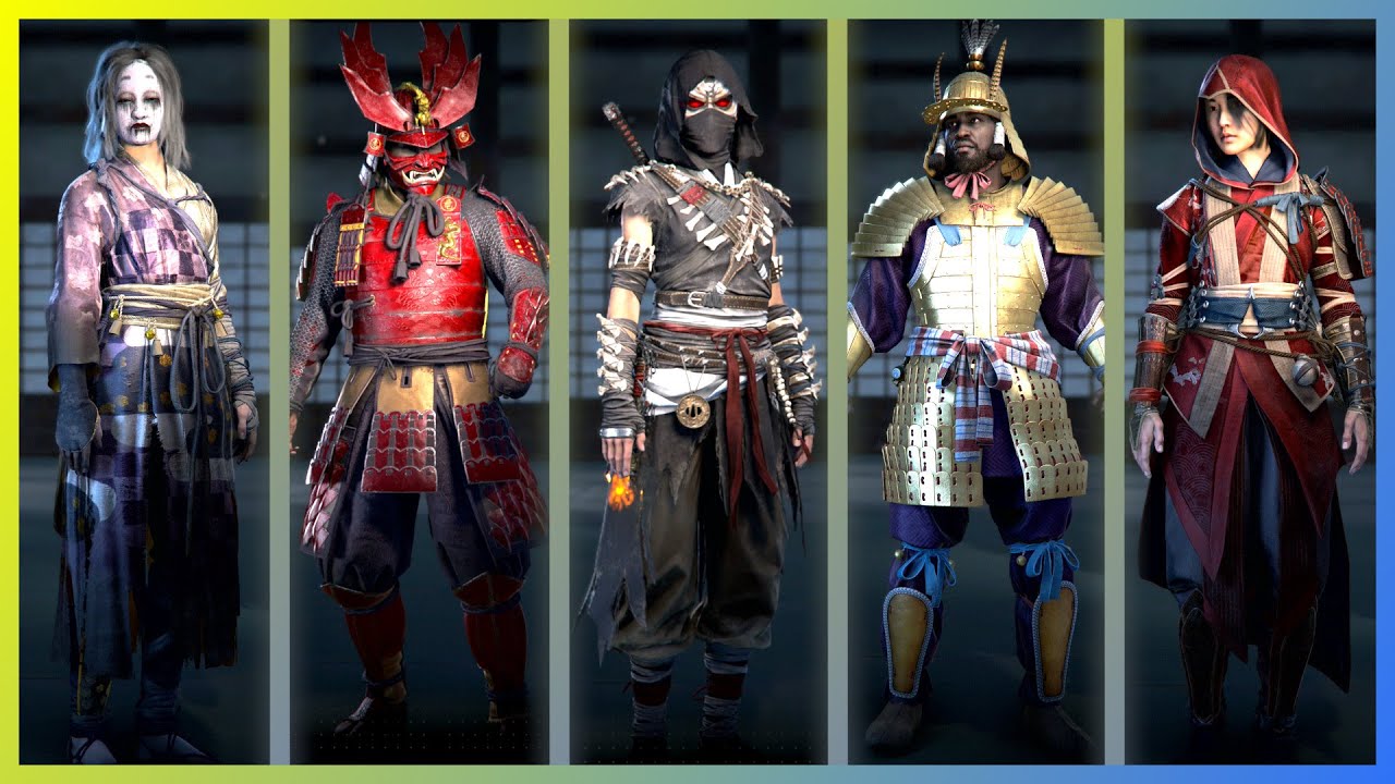 AC Shadows: All Outfits & Armor Showcase (Max. Level Legendary Gear)