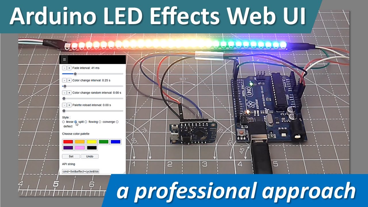 Arduino LED Effects Web UI - a professional approach