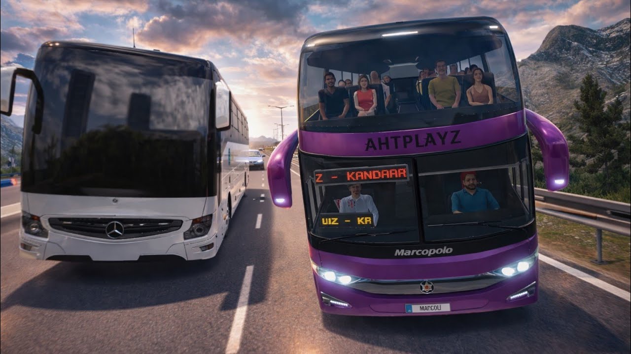 😱 Bus Simulator Ultimate | NEW Nova Bus Crazy Driving in Heavy Traffic 💥 Massive Crashes! #ahtplayz