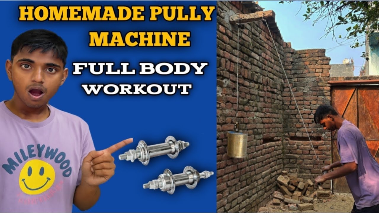 How to Make Gym Machine at Home | Homemade Multi-Purpose Pully Gym Machine 