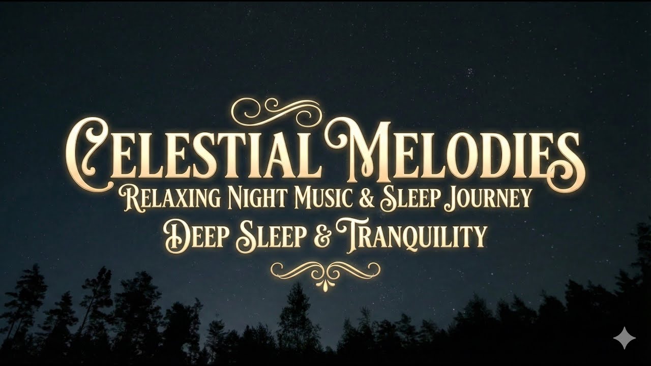 Relaxing Music for Deep Sleep | Beautiful Starry Night Sky Ambience | Calm & Stress Relief