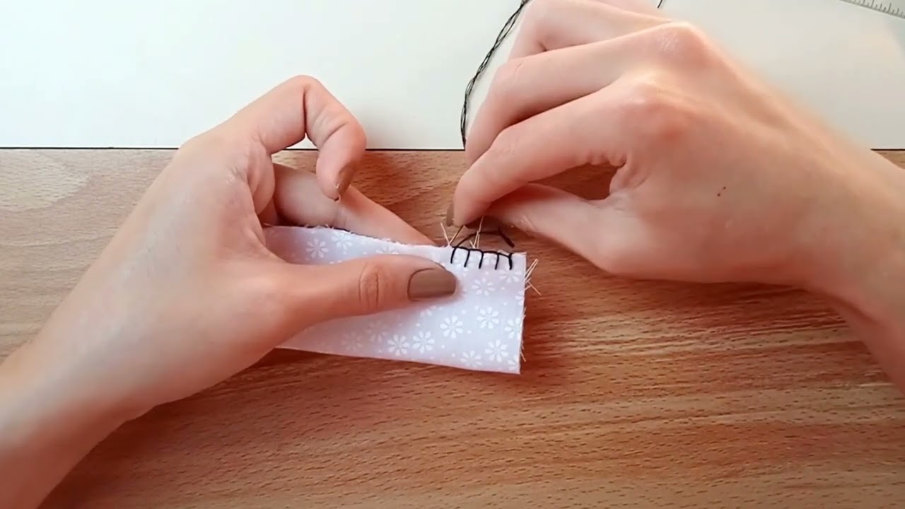 Punto Festón para coser tus prendas a mano 🪡🧵❤️