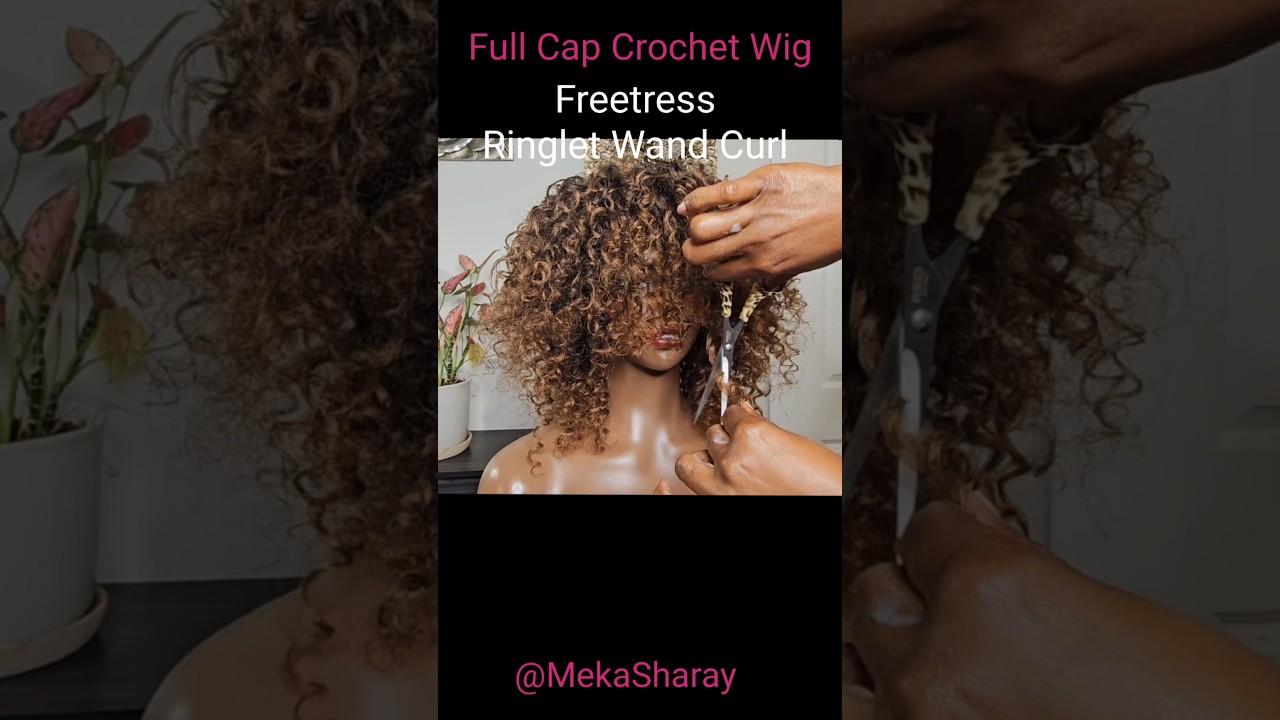 Full Cap Crochet Wig made with 2 packs of 
