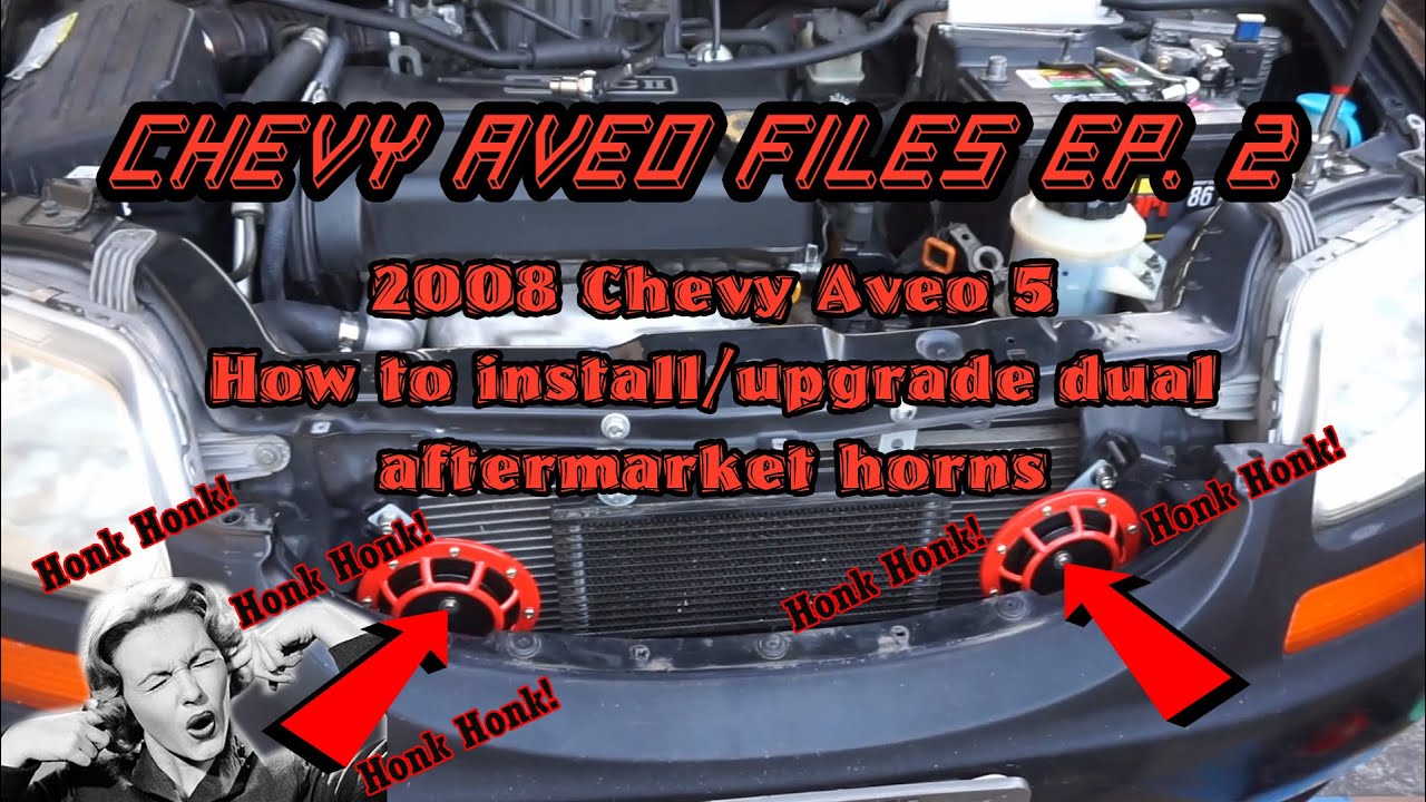 How to install louder dual aftermarket horns 2008 Chevy Aveo 5 Upgrade