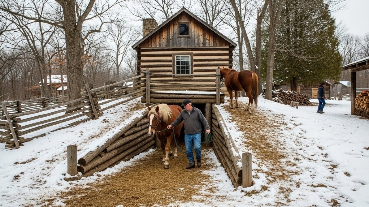 They Laughed at the Underground Barn Under His House — Until It Saved His Horses in a Blizzard