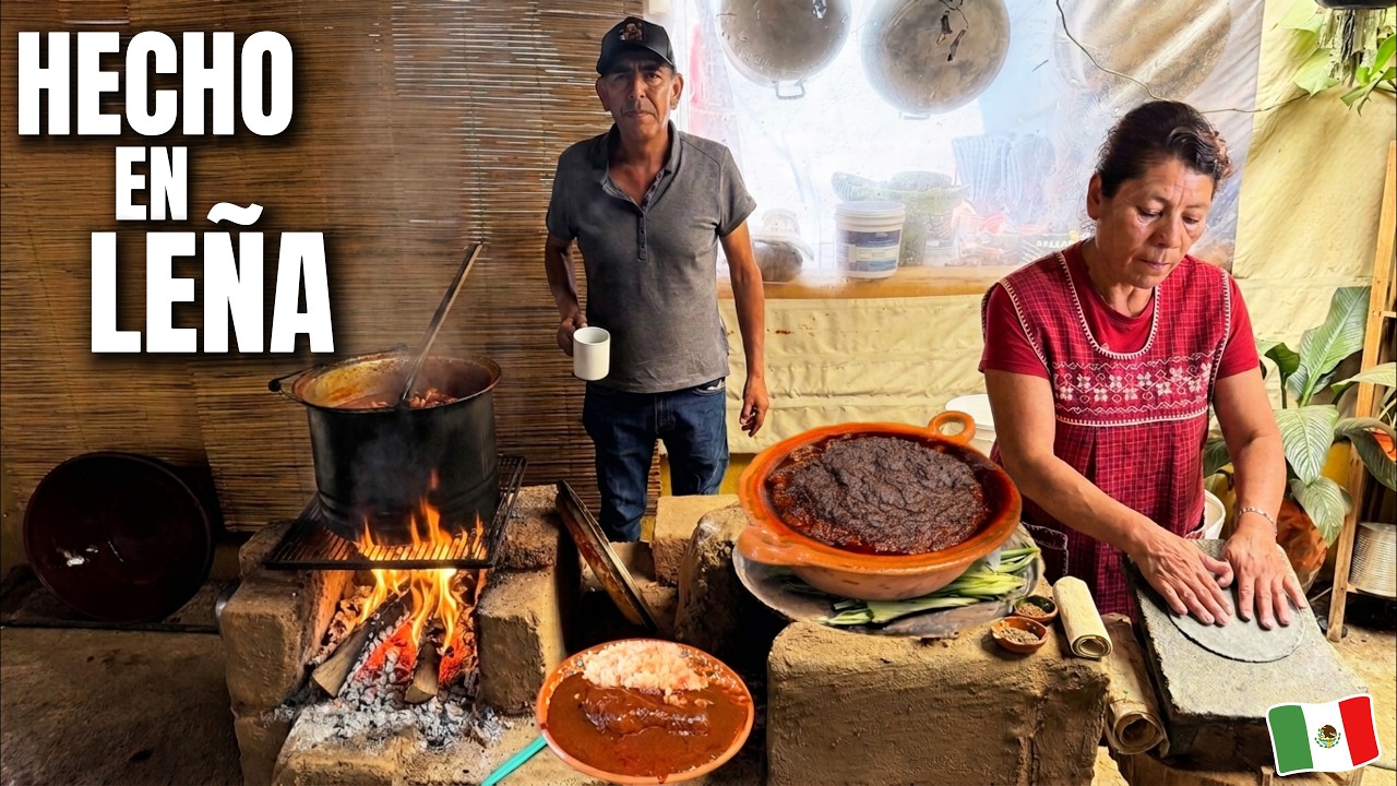 As&iacute; de SABROSA es la COMIDA de RANCHO TODO HECHO con LE&Ntilde;A en LA CABA&Ntilde;A DEL MOLE