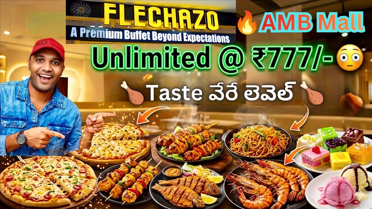Flechazo Buffet AMB Mall | Best Buffet in Hyderabad 😍 #hyderabad #trending #foodlover #unlimited #yt