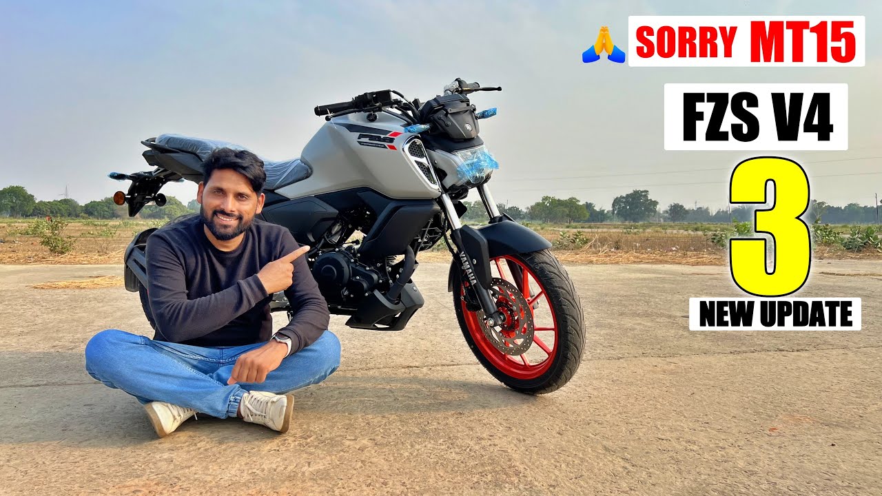 New Yamaha Fzs V4 2024 White Color Launch Price Mileage Features Review
