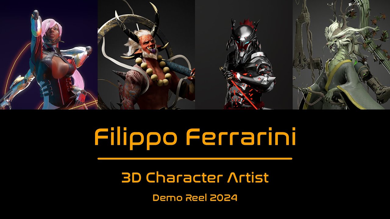 Filippo Ferrarini - 3D Character Artist - Demo Reel 2024