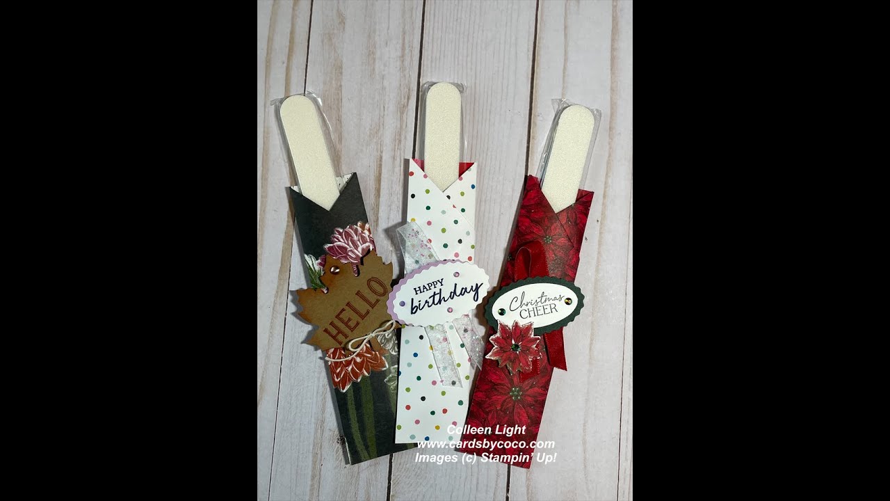 Nail File/ Emery Board Folder (Handmade Stocking Stuffer)