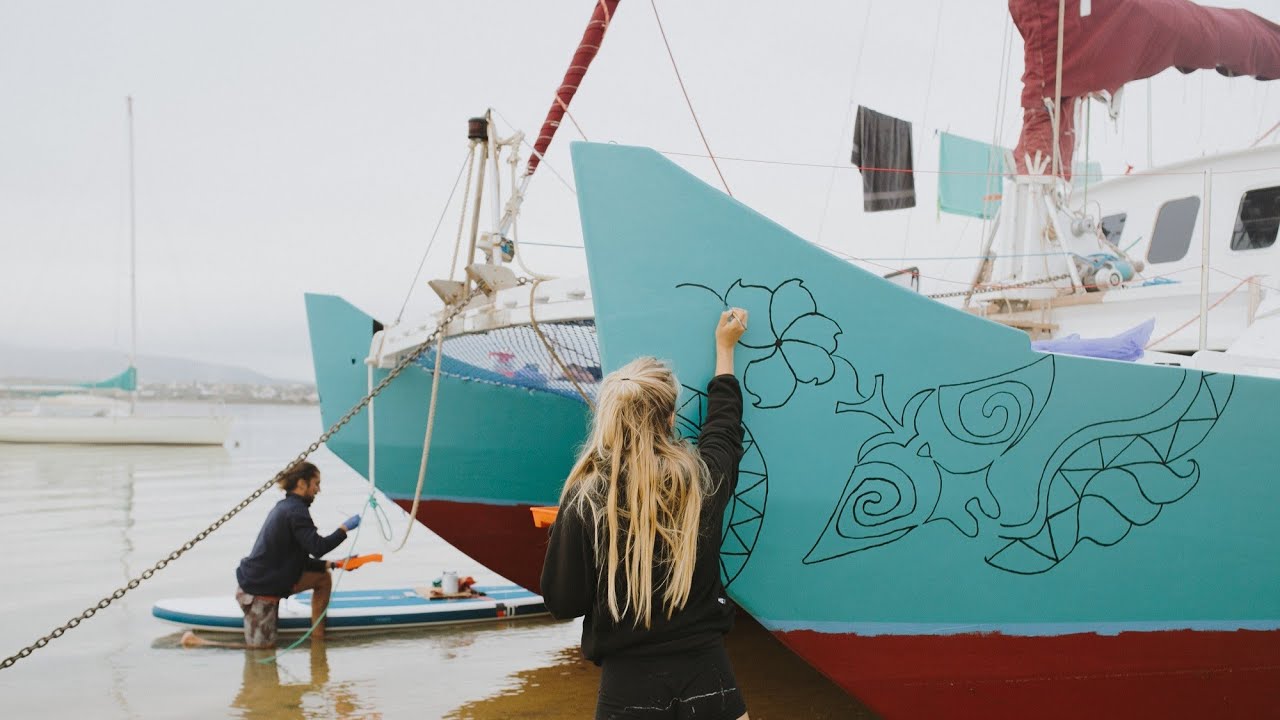 Getting our Wharram Pahi 42 ready to Sail