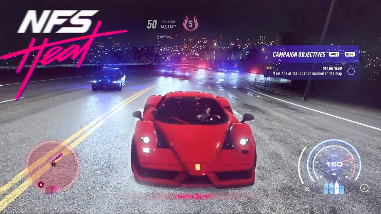Enzo Ferrari VS 1000 Cops NFS Heat