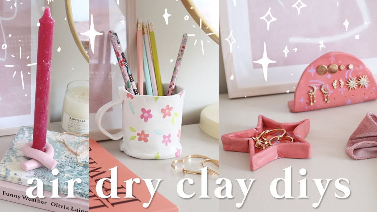 Fun with clay ✨ DIY easy home decor projects using air dry clay