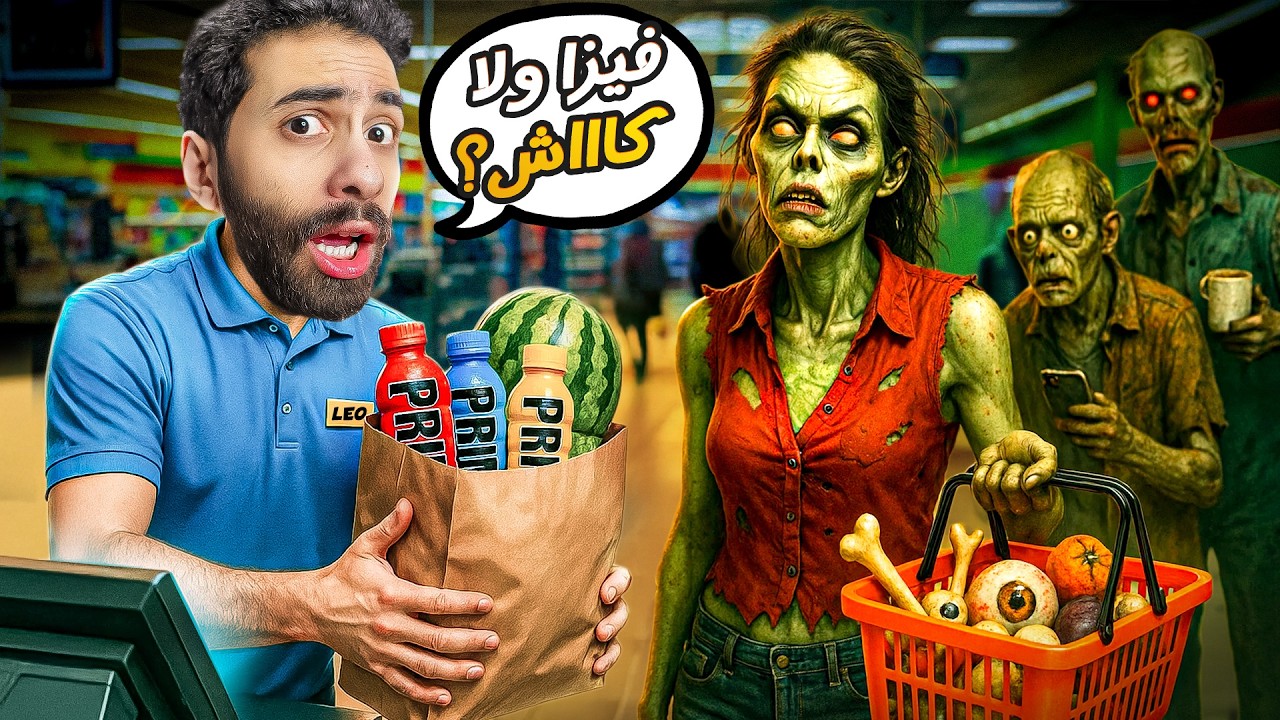 هسيب اليوتيوب و اشتغل في سوبر ماركت مسكون الساعة 12 بليل !! ⚠️ (محاكي السوبر ماركت المسكون)
