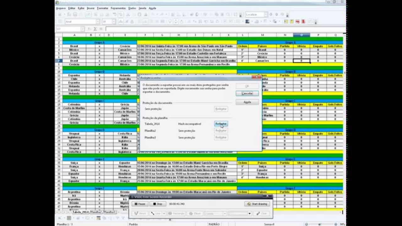 Como remover a senha no Excel esquecida usando BrOffice