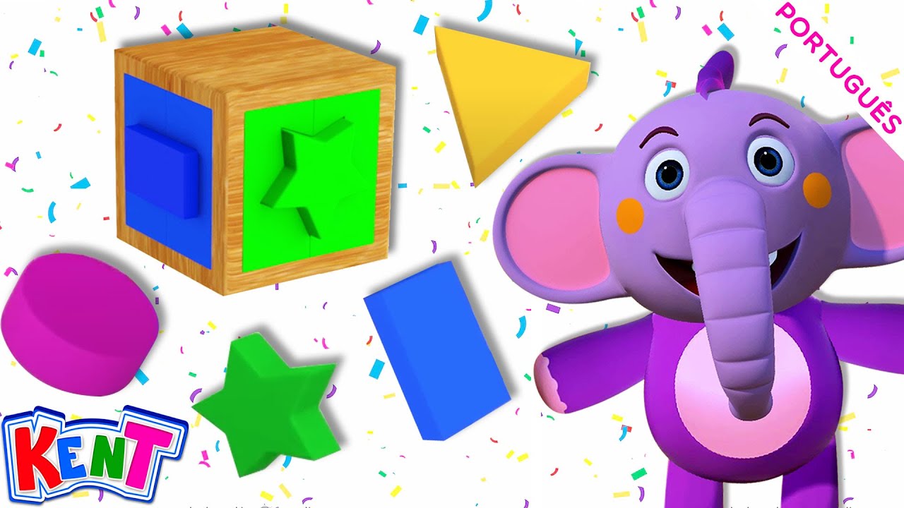 Aprenda Formas e Cores com Kent | Desenhos Animados para crianças | Kent o Elefante