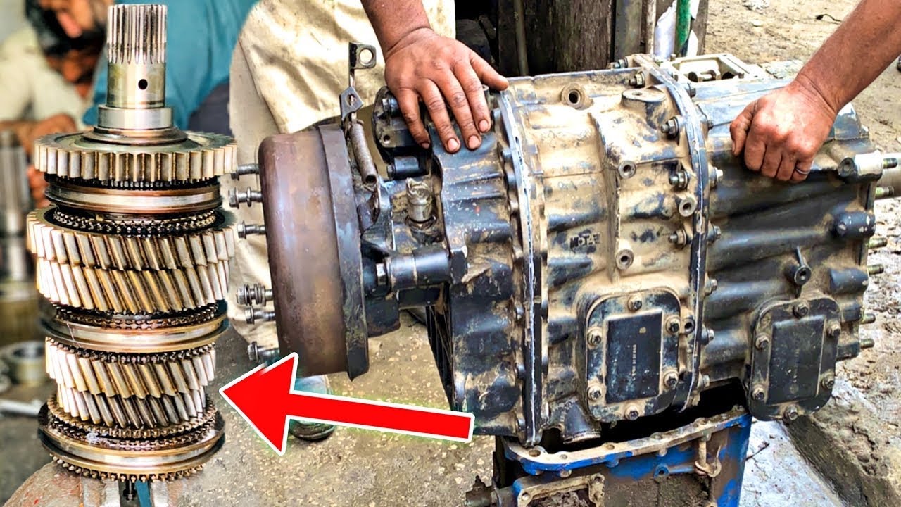 Hino Truck Gearbox Repairing | Complete Overhaul & Problem Solution #viral #viralvideo #video #view 