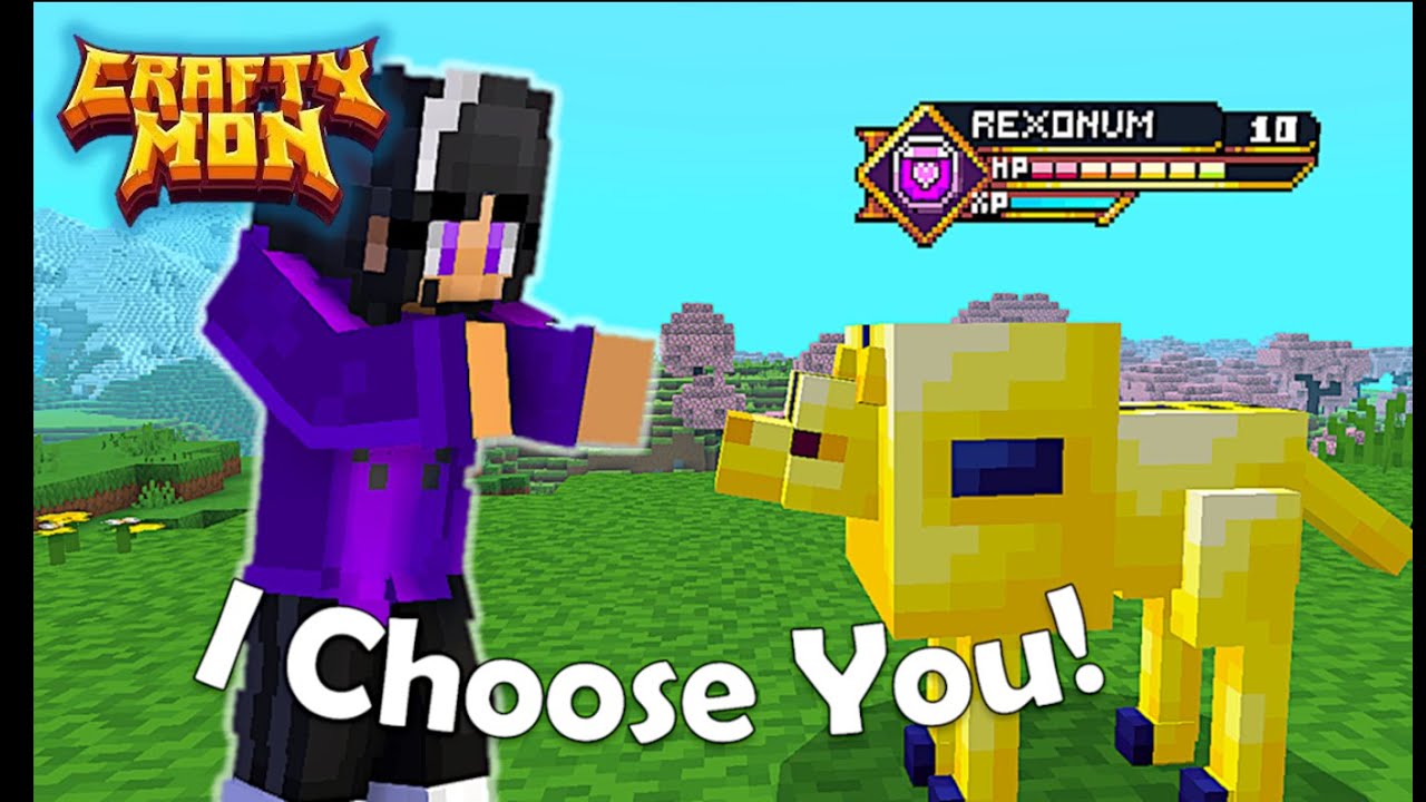Ловля РЕДКОГО Craftymon в Minecraft / Pixelmon like Addon для Bedrock