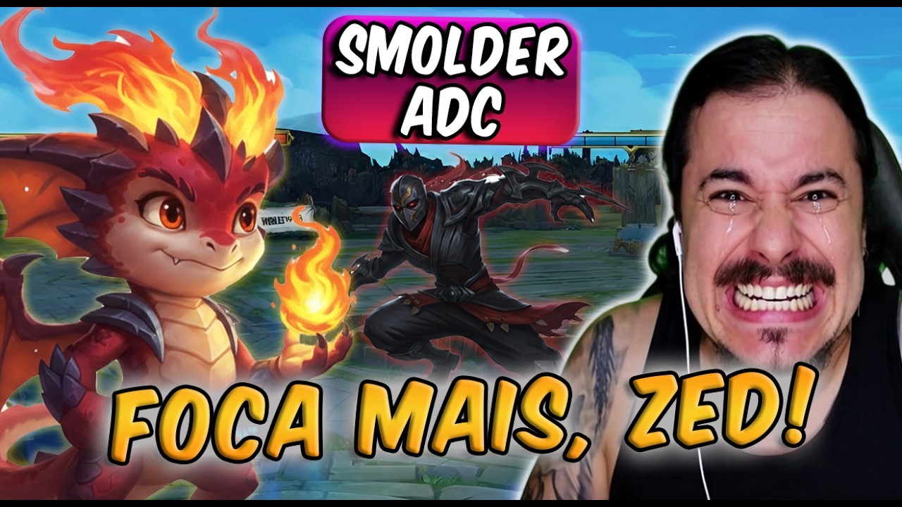O ZED ME FOCOU O JOGO TODO, MAS O SMOLDER STACKOU E EXPLODIU TUDO! (62K DANO)
