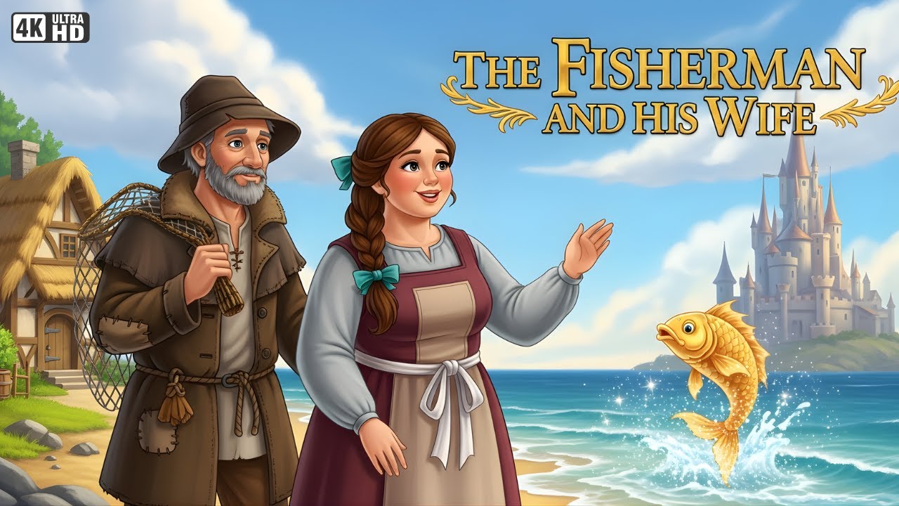The Fisherman and His Wife | A Powerful Moral Story About Greed & Happiness | English