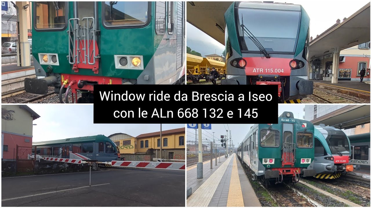 Window ride da Brescia a Iseo con le ALn 668 132 e 145 ~ 2/2 | Città, treni e stazioni | S.2 [Ep. 4]