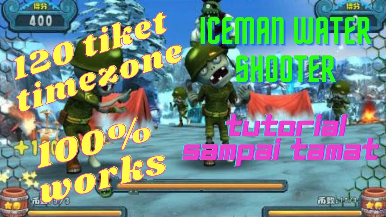 Tutorial / gampang banget (cara mudah) mendapatkan 120 tiket time zone di iceman arcade game (cheat)