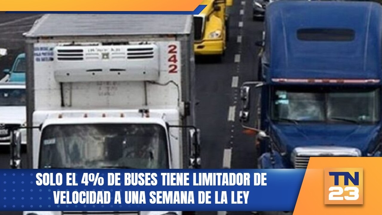 Solo el 4% de buses tiene limitador de velocidad a una semana de la ley