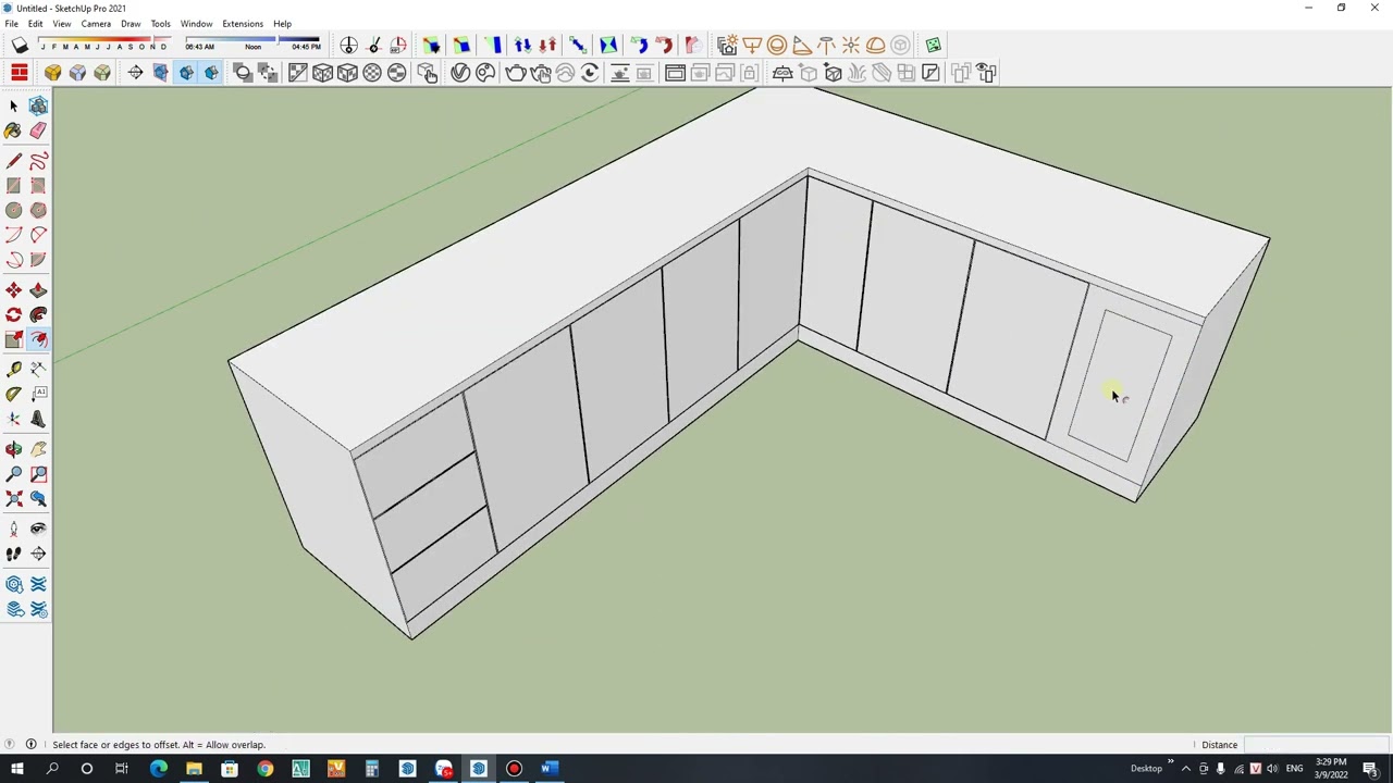 Dựng hình sketchup 2021 cơ bản - Bài 1