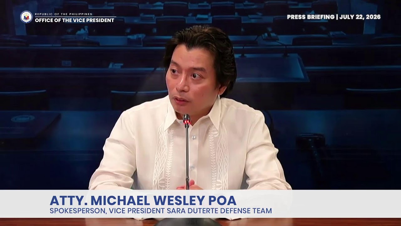 Press Briefing on the Impeachment Trial of Vice President Sara Duterte