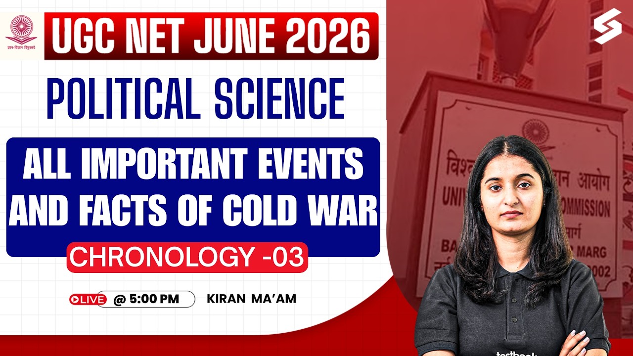 UGC NET June 2026 | UGC NET Political Science Classes | Cold War Important Events & Facts By Kiran#3