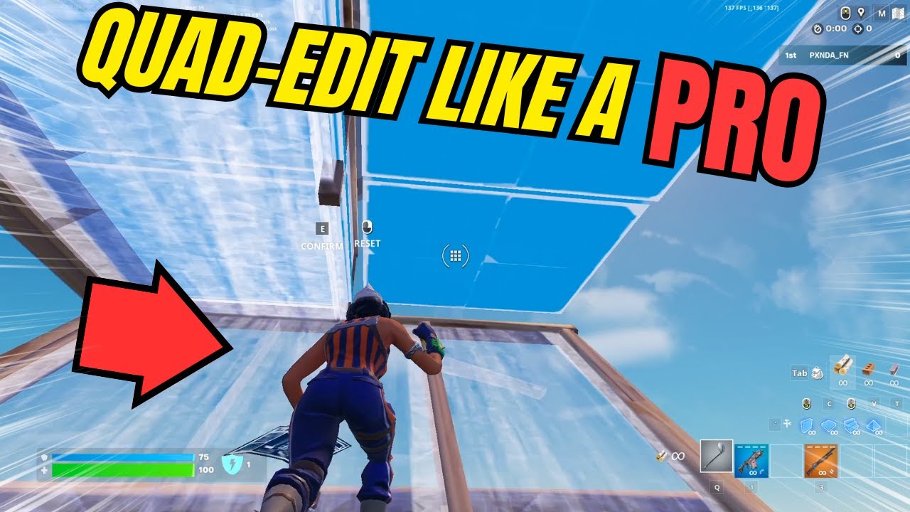 How to QUAD EDIT in Fortnite
