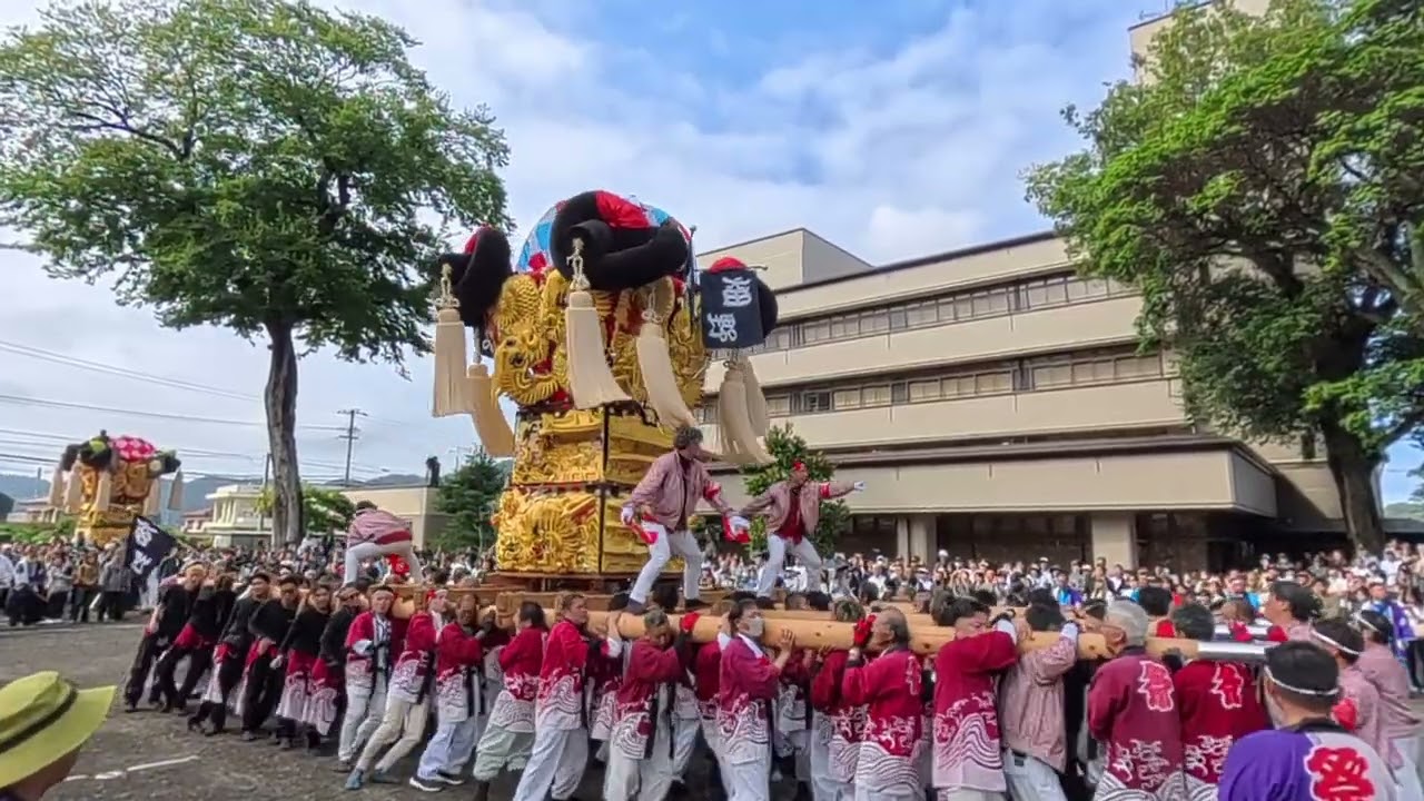 畑野太鼓台　土居庁舎かきくらべ　2025土居町秋祭り