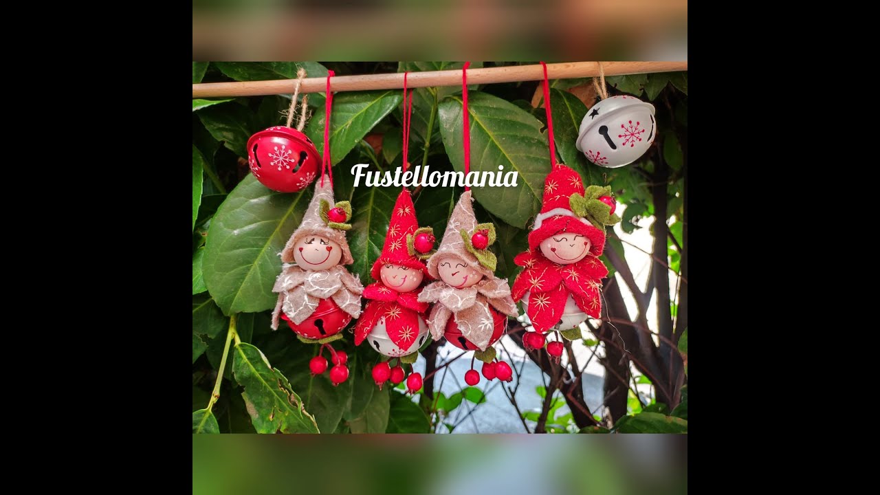Videotutorial Folletto campanella da appendere all'albero di #Natale