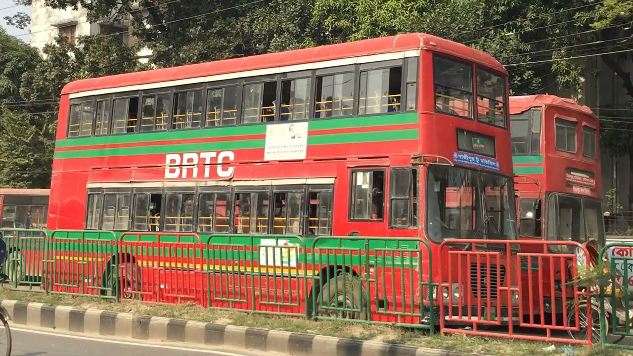 BRTC buses in Dhaka (December, 2021)