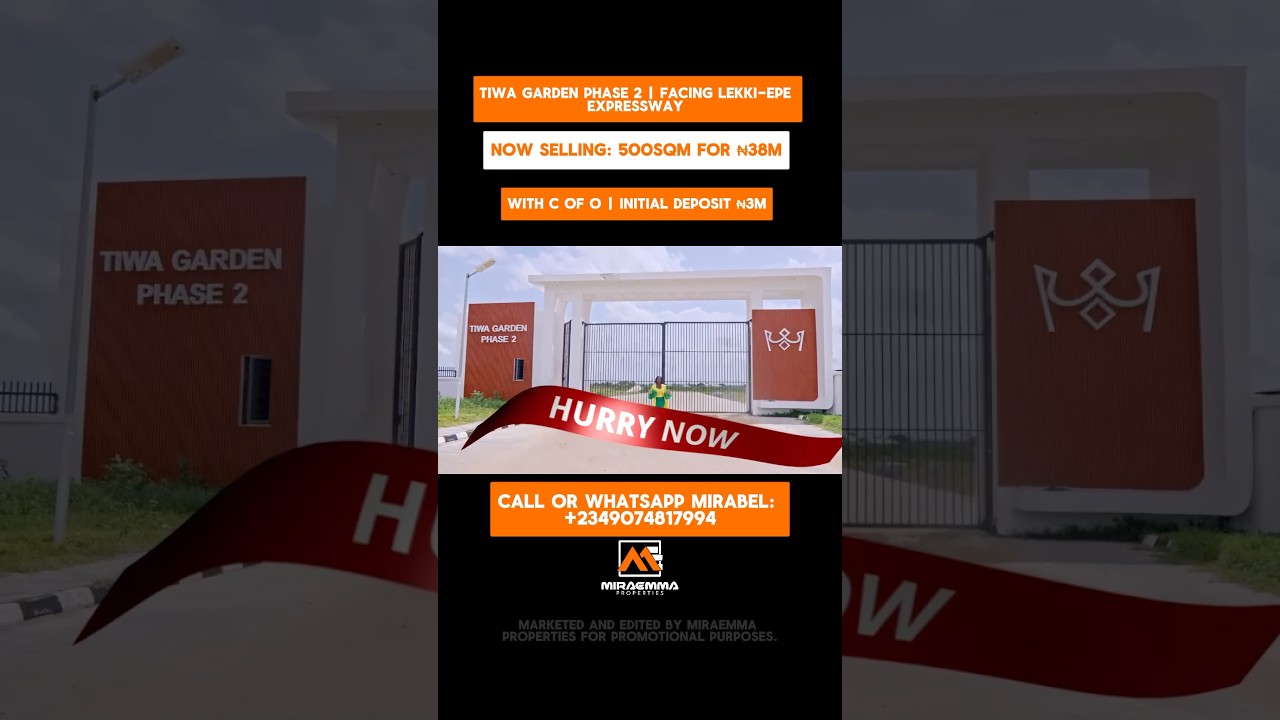 👉 Land Facing Lekki-Epe Expressway Selling Below Market Value!