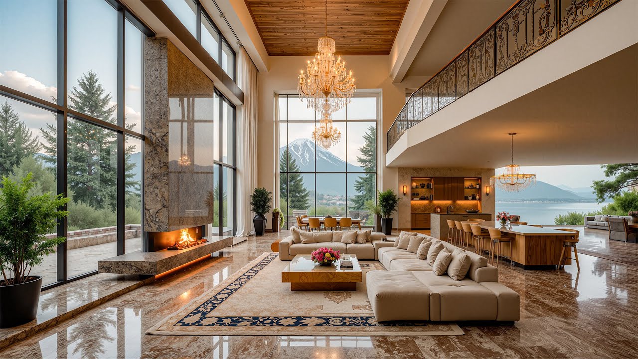 Gentle Jazz & A Cozy Spring Atmosphere - Soothing Jazz In A Luxury Apartment For Studying, Working