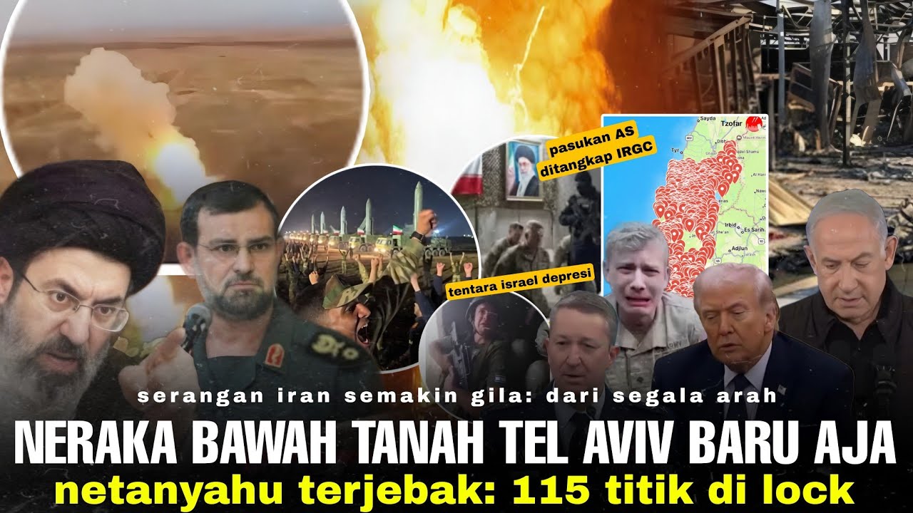 Rudal Bawah Tanah Iran Buat Tentara AS-Israel Knockout! 115 Lokasi di Lock: Netanyahu Terjebak