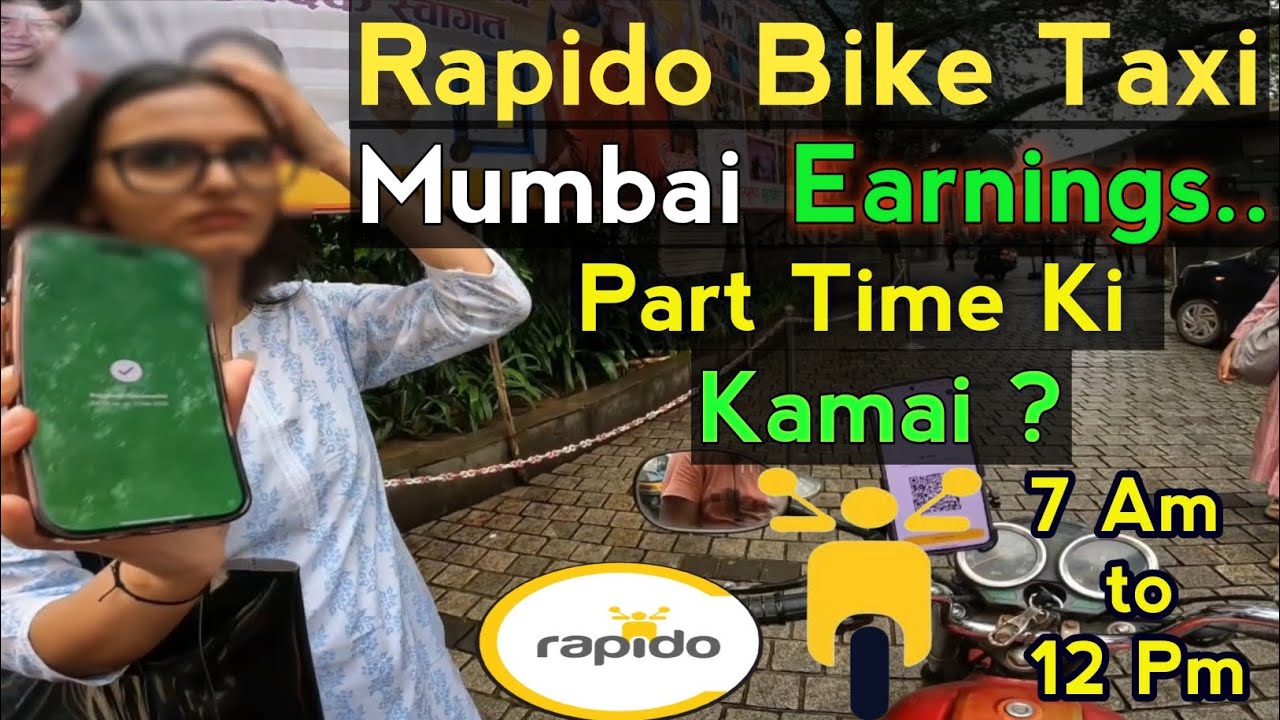 Rapido Bike Taxi Mumbai Earnings || Rapido Part Time Earning || Rapido Bike Taxi Job Rapido Job