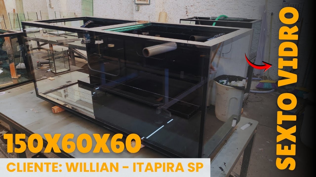 AQUARIO 150X60X60 CLIENTE WILLIAN Itapira SP