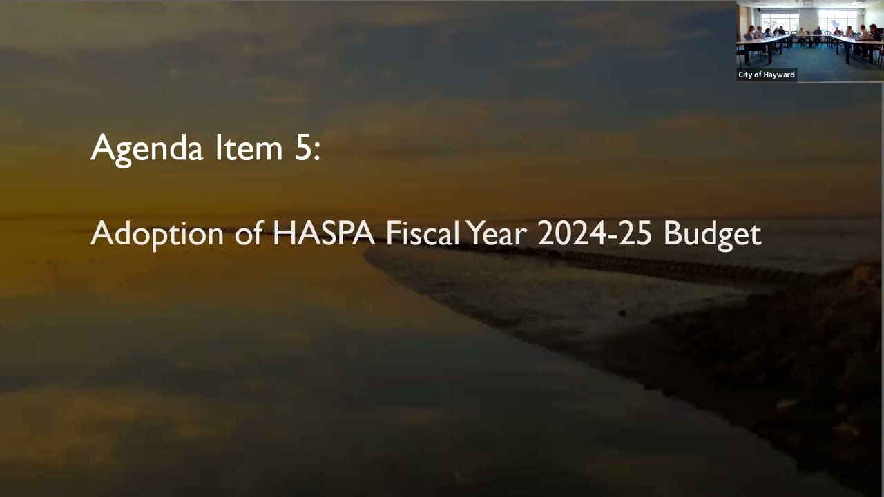 HASPA BOT Meeting Zoom Video on July 25, 2024