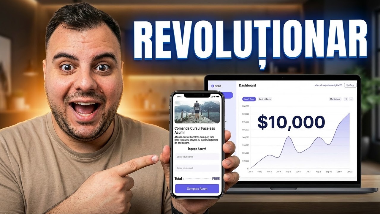 $10,000 pe luna 💸🤑 | STAN STORE TUTORIAL | Cum sa faci bani online in 2026 | PRODUSE DIGITALE