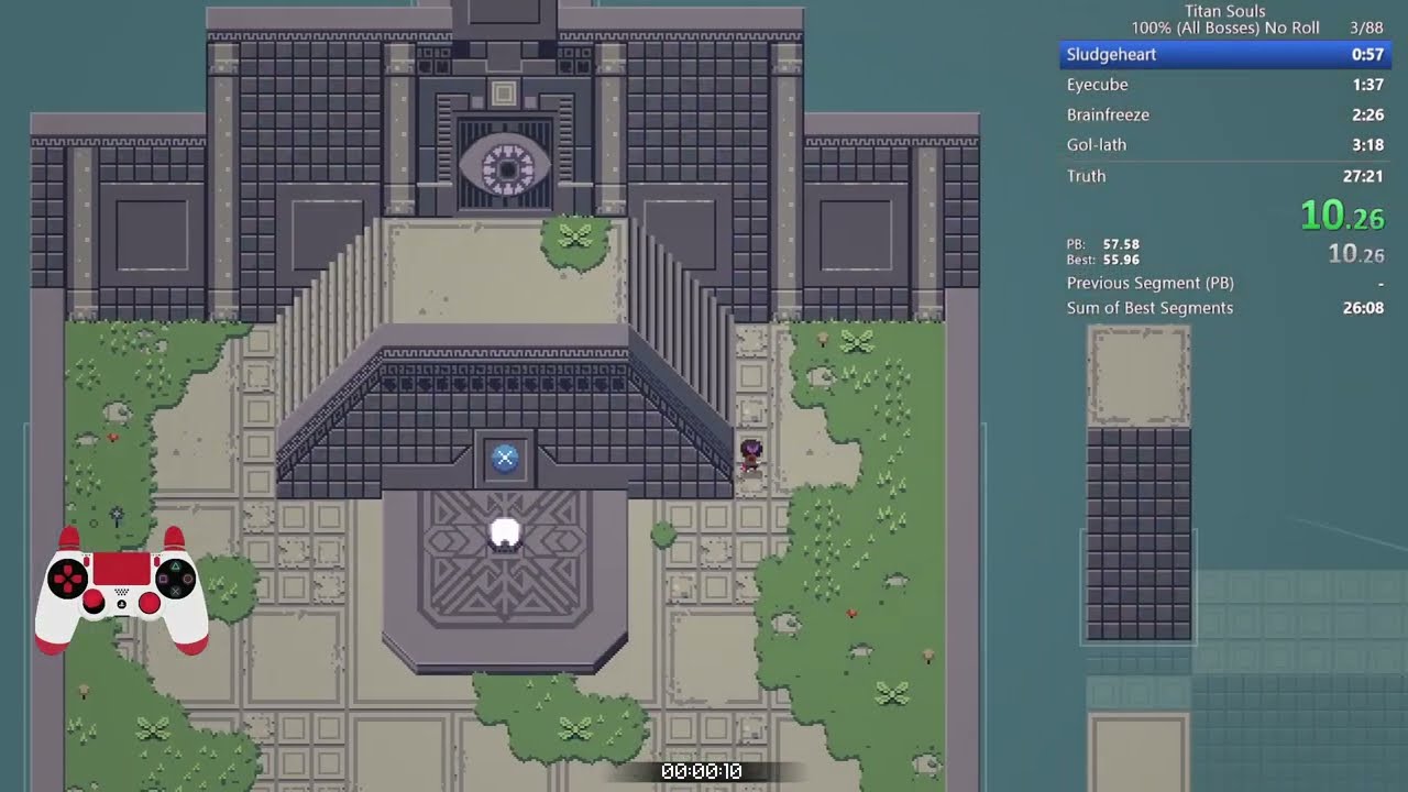 [World Record] Titan Souls - (26:21) 100% All Bosses No-Roll Speedrun