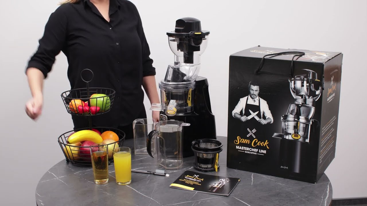 Montering og demonstrasjon av NutriFlow&trade;Slow Juicer fra Sam Cook