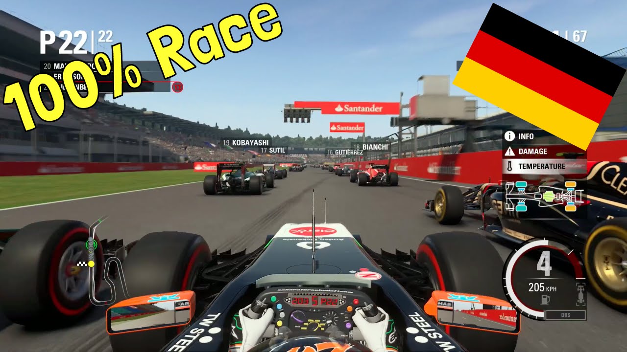 F1 2015 - 100% Race at Hockenheimring, Germany in Hülkenberg's Force India