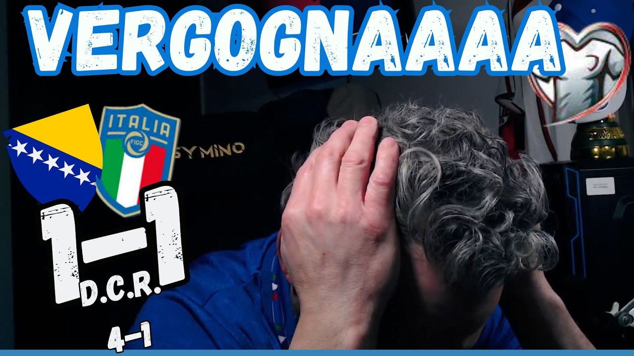 🤬VERGOGNATEVIIIIIII!!!!!🤬👀BOSNIA-ITALIA 1-1- 4-1 d.c.r.
